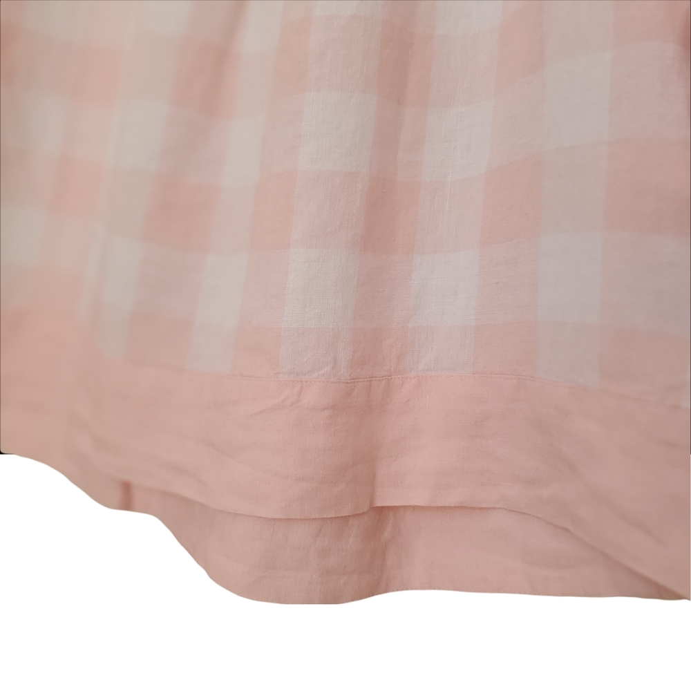 J. Jill Love Linen love linen Pastel Pink Checkerds Popover Tunic Size M - Picture 4 of 8